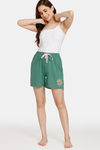 Rosaline Reclaimed Nature Knit Cotton Shorts (Pack Of 2) - Green Blue — thumbnail 5